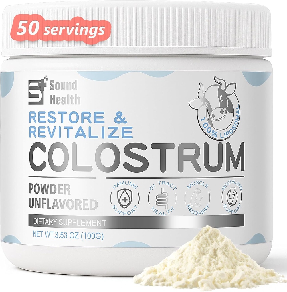 Colostrum 补充人类的粉末 -- -- 有机Bovine Colostrum 补充古特健康、头发生长、美容和免疫支持 -- -- 不受欢迎(50名服务)