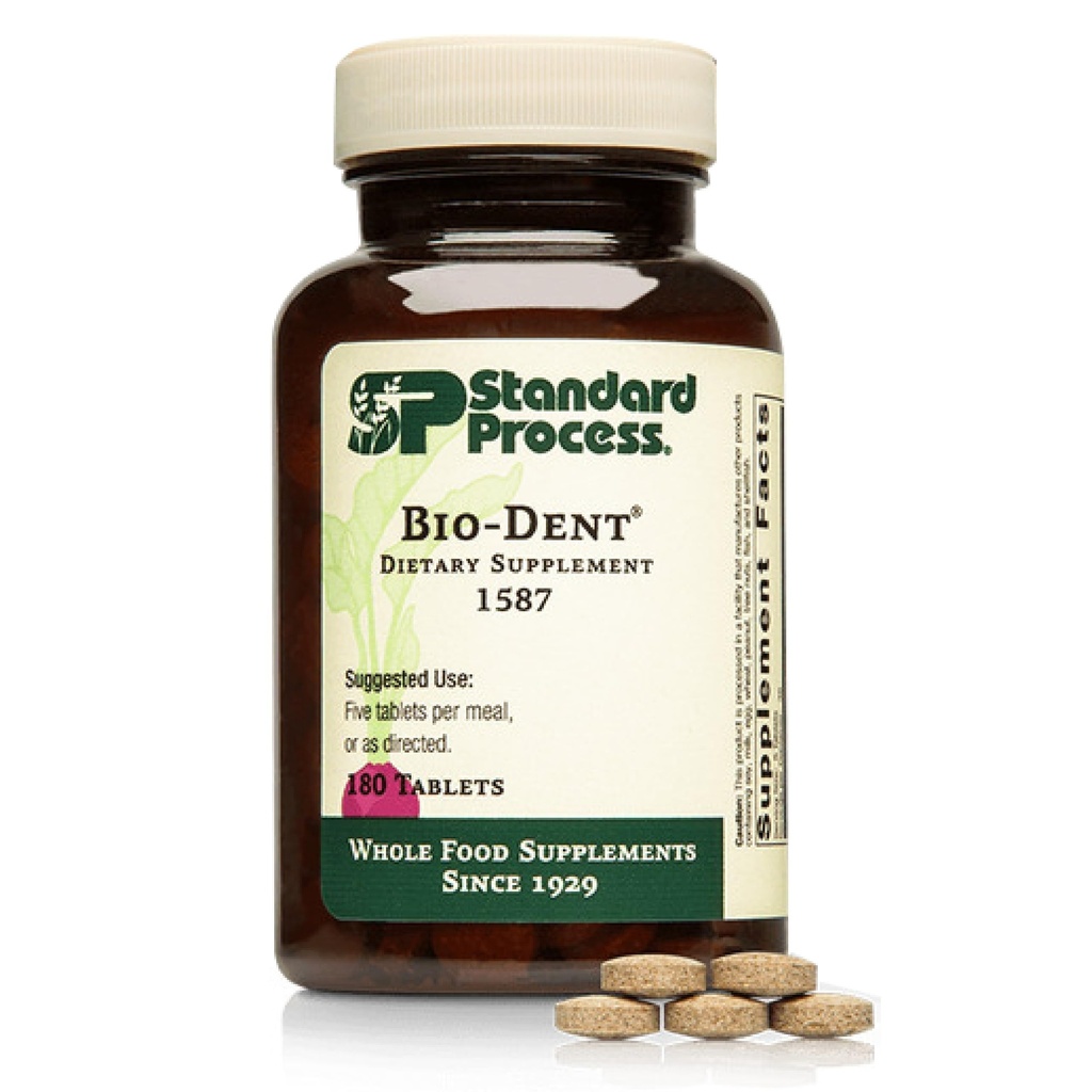 标准过程生物剂 - 支持骨骼和肌肉健康 - 辅助剂 生产卡蒂拉吉和柯拉根 - 支持能量代谢 - 全食品补充剂 - 180片