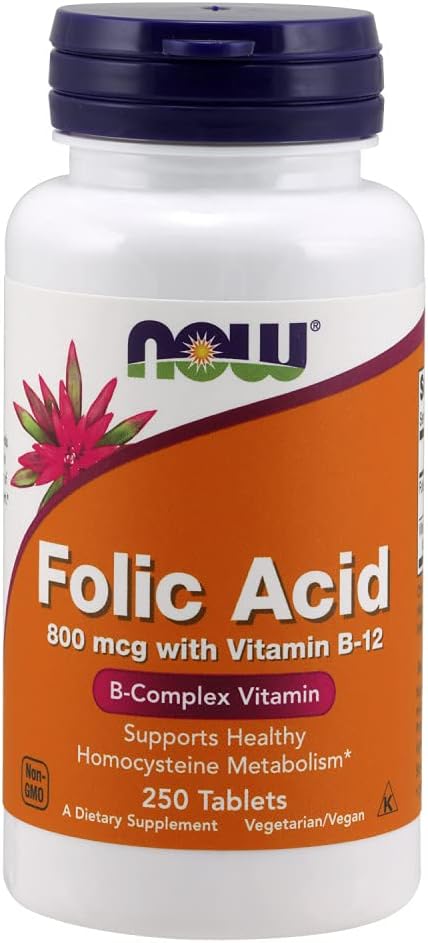 现在食品 叶酸800 mcg 标签(2包)