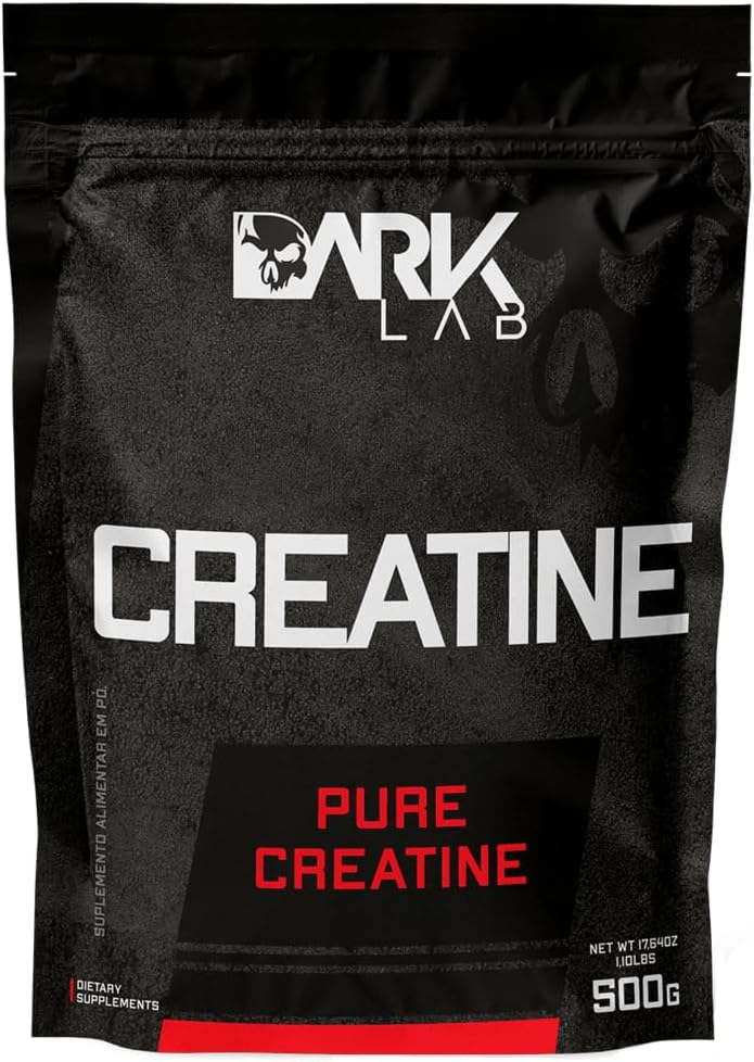 暗实验室 Creatine 单水合物166,纯Creatine 500g, 肌肉建筑支持、增强力量、能量和提高运动性能的补编