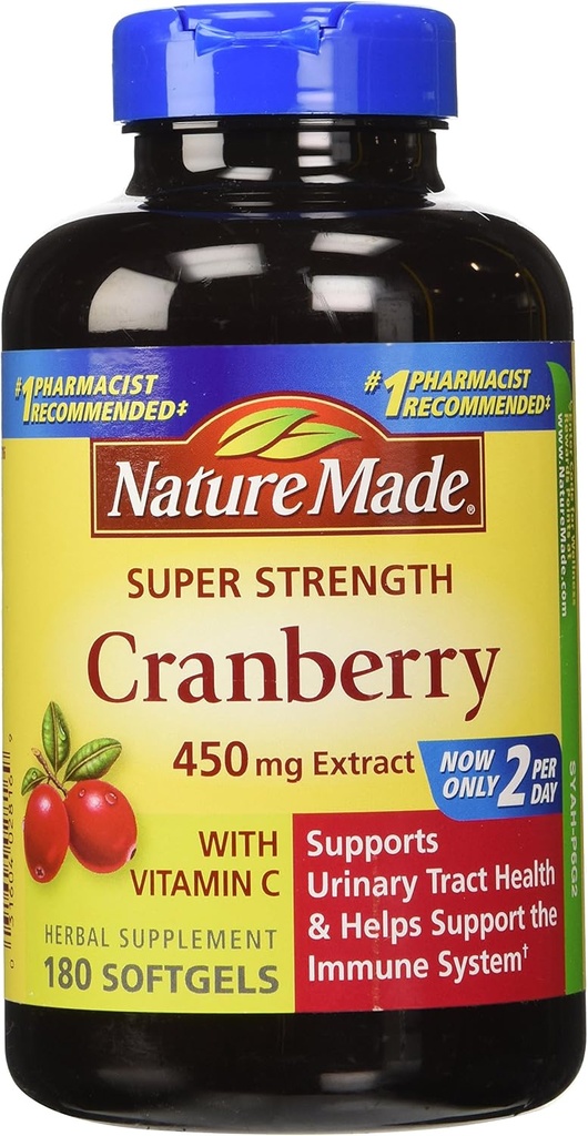 天然制 Cranberry 450mg 提取 180 软胶