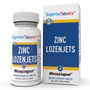 Super source Zinc Lozenjets - 免疫系统支持补编 - 追踪矿物补充辅助剂系统与功能 - 妇女和男子锌补充剂 - 60 即时溶解片