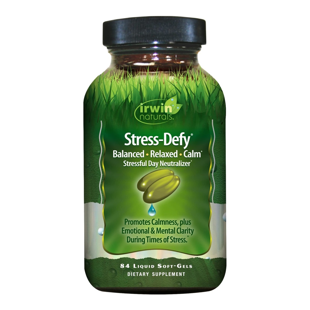 Irwin Naturals Required-Defy - 84 Liquid Soft-Gels - 促进冷静和放松 - 与Rhodiola & L-Theanine - 84服务