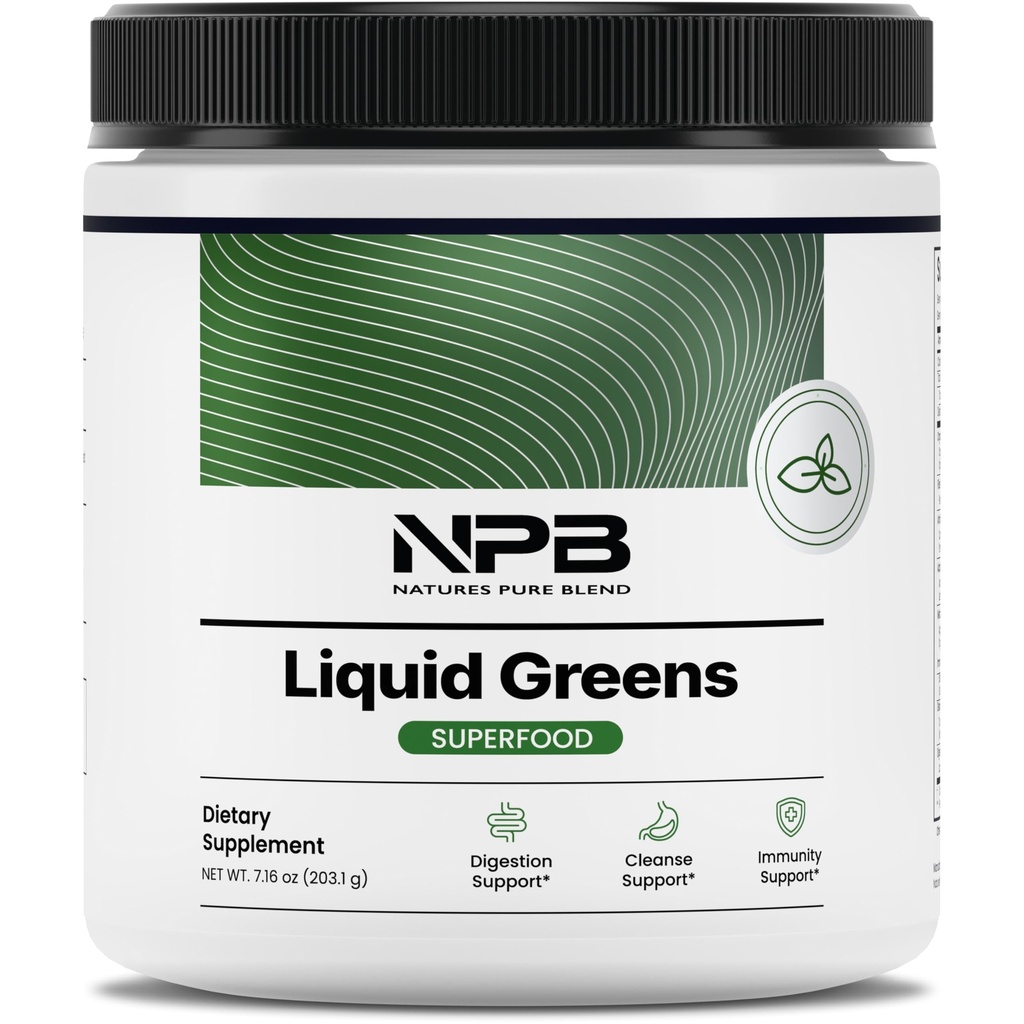 Nature's Pure Blend Super Greens Powder – 有机绿地超级食品 绿汁和滑油的配料 – Probiotic – 饮用混合剂促进能源健康与消化(Matcha Flavor, 30 services) 绿汁和滑油的配料