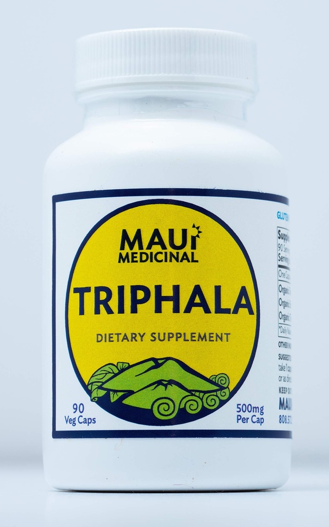 TRIPHALA 90 Veggie Capsules - 每瓶Capsule有机草药配方500毫克