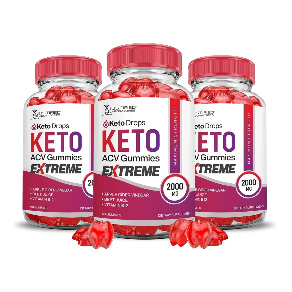 合理实验室(3 Pack Keto Drops Keto ACV Gummys Extreme 2000MG Keto Drops Keto Gummys 高级公式 苹果苹果 苹果 苹果 醋 配有石榴甜菜 果汁 B12 Vegan Non GMO 180 Gummys)