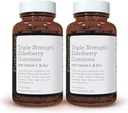 pureclinica 三重强力免疫支持 - 配有维生素C & Zinc × 180 Gummys (2瓶90) - 最多6个月供应!.