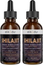 Shilajit Resin有机液体补充剂,Shilajit 喜马拉雅有机剂,Shilajit液滴,Shilajit液滴含有85个痕量矿物,替代Resin & Capsules,120毫升