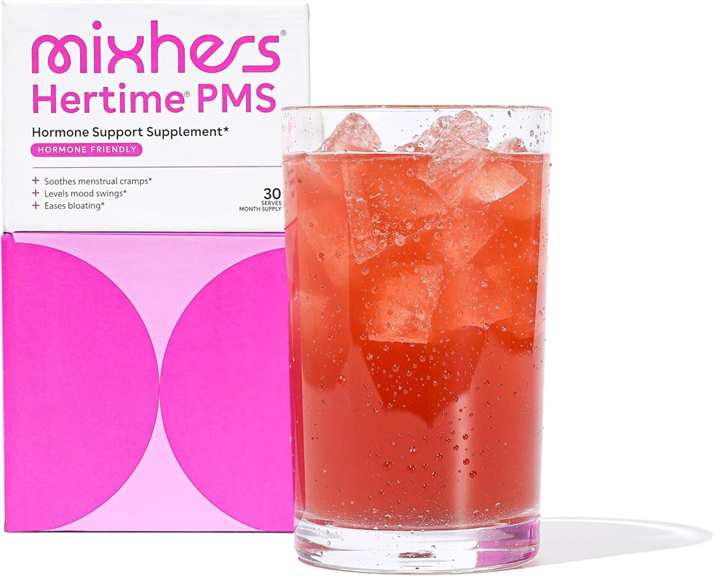 MICHERS Hertime PMS - 支持女性的荷尔蒙健康 - 支持健康的月经循环 - 与矿物,小豆根,西伯利亚金森 - 无糖 - 15个饮料包 - 椰林