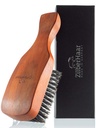 ZilberHaar Major Hair & Beard Brush for Men - Boar Bristles and Pearwood - 所有胡子和毛发类型 - 德国制造