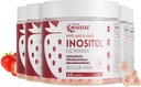 Inositol Gummys, Inositol 补编,配有 Myo-Inositol & D-Chiro Inositol + 维生素 D3,理想值 40:1 比例,配有 镁 Glycinate 400mg, 支持女性常规循环, Vegan, 5 Pack