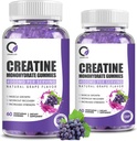 Creatine Monohydrate Gummys Muscle For Men and Women, Energy Boost Pre Work suppos - Grape Flavor 男子和女子的肌肉强力,能量靴前期工作补充 - 葡萄火焰