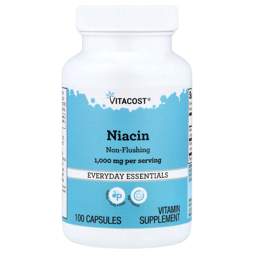维生素Niacin 非氟化-每服1000毫克-100卡普尔