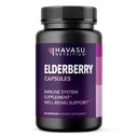Sambucus Black Elderberry Capsules - 成人免疫支助补助 -- -- 400 mg 为总体健康服务 -- -- 蔬菜友好、非GMO、不受欢迎 -- -- 60个计数,2个月供应