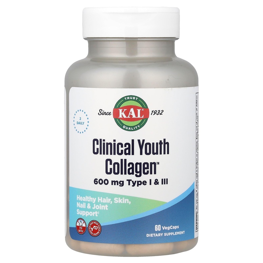 Kal 600 Mg 临床青年科拉根I型和Iii型,60个计数