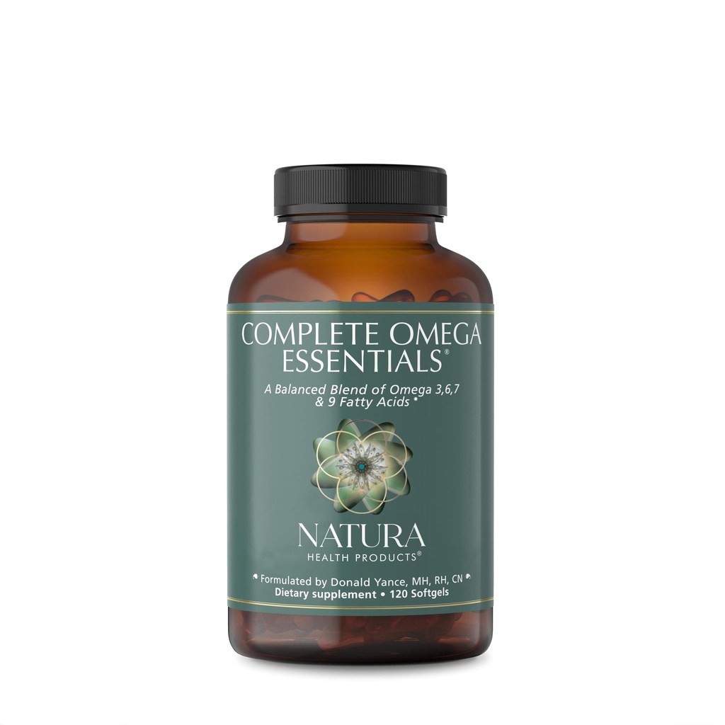 Natura健康产品 完整 Omega 基本品补充品 - Omega 3, 6, 7, 和 9脂肪酸的平衡混合剂 - 配置鱼油集中剂, Borage种子油, Sea Buckthorn Berry(120软胶)