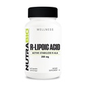 NutraBio R-Lipoic Acid Supplement, 200mg – 活性稳定 R-ALA Supplement- 优化 Alpha Lipoic Acid 配方 更好地吸收以支持健康与健康 - 60 capsules