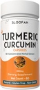 Turmeric Capsules 500mg → Curcuma Longa 10:1 提取 & Powder → Black Pepper 提取 5% 用于强化吸收 → 草药补充 → Non-GMO, Gluten-Free (60 Counter (Pack of 1)).