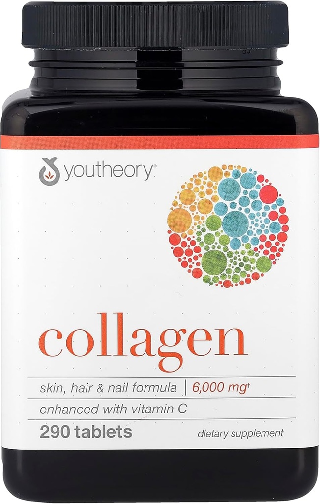 Youtheory Collagen Advance with Vitamin C, 290 count (1瓶) 互联网档案馆的存檔,存档日期2011-12-21.