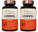 LiverWell Liver Cleanse, Rejuvenation, Metabolic Support - Liver Health w/High Bioblicable 牛奶硝酸提取,N-乙酰基 Cysteine,Alpha Lipoic酸,锌,硒 - 2 Pack