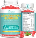 2 Pack Ashwagandha Gummys配有Turmer GABA Mood Energy and Immune Support,草莓Flavor 120 Cts