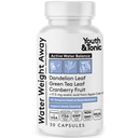 青年与托尼克水重量远近 — 草食性二尿药用于保留水,栖息和Belly Bloating支持 — 支持与钾和维生素B6的流平衡 — 30 Capsules供妇女和男子使用