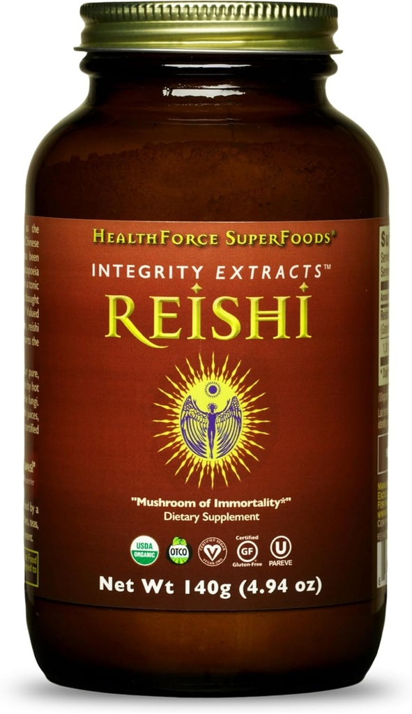 健康力量超级食品 诚信提取Reishi - 粉末 - 140克