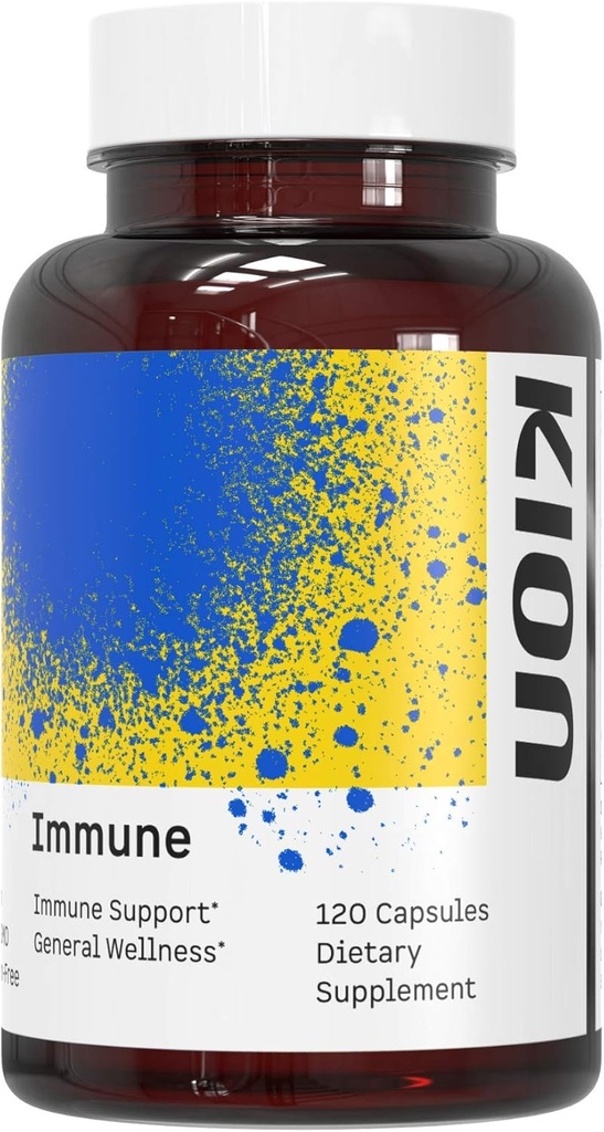 Kion Immune - 免疫支持补充剂 - 维生素C补充剂 - 维生素C和锌用于日常健康 - 500 mg 维生素C(阿斯科比克酸)和10 mg 锌 - 120 services