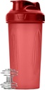 Pen-Shaker瓶装蛋白质混合剂,28 oz,1 Pack,红色,蛋白质摇瓶装有线威斯克球,Blender瓶装有