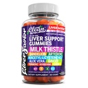 纯净的Nutra Liver Cleanse Detox & Reference Gummys 牛奶 奶油 奶油 支持维生素 丹德利翁 阿尔蒂科克 阿洛韦拉 姜汁 柏柏林 柠檬 N-Acetyl-L-Cysteine Turmeric Supplement HCL