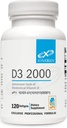 XYMOGEN D3 2000 - 生物可用维生素D3 2000 IU(50 mcg) - 高强度维生素D补充剂Imune Bone和心脏健康支持 - 120软胶