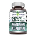 神奇配方 Melatonin Plus L-Thenine 10 mg 平板电脑 补充 QQ Non-GMO QQ Gluten Free QQ 在美国制造 (10 mg, 250, Count)
