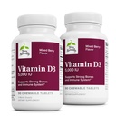 Terry自然维生素D3 - 骨质健康与骨质力量支持补充剂 - Immune System & Brain Support - 5,000 IU 维生素D 配有混合Berry Flavor的药片 - 90 Chewable 药片(包2)