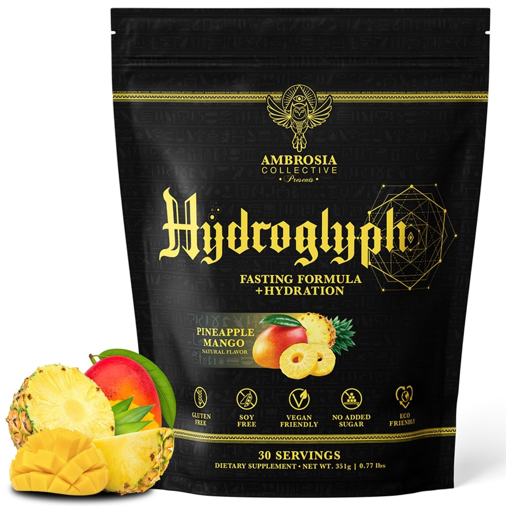 Ambrosia Hydrglyph 内劳公式 w/BCAA + EAA + 电解液 水溶剂 水溶剂 保护利安肌肉 0g 糖加固水溶剂 水溶剂 制W/椰水(菠萝芒果)