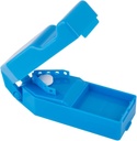 EZY DOSE Pill Cutter and Splitter with Dispenser, Cuts Pills, Vitamins, 平板电脑, 无污铁刀, 旅行Size, 安全切药和维生素, 方便使用, 彩色May Vary, BPA Free