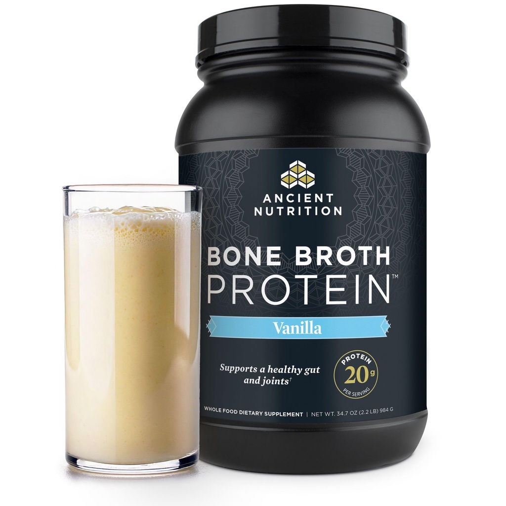 古营养草药 骨杆蛋白粉 20g蛋白 水解Collagen Peptides Keto & Paleo Friendly, 支持联合, 游击队健康, 香草, 40名服务员