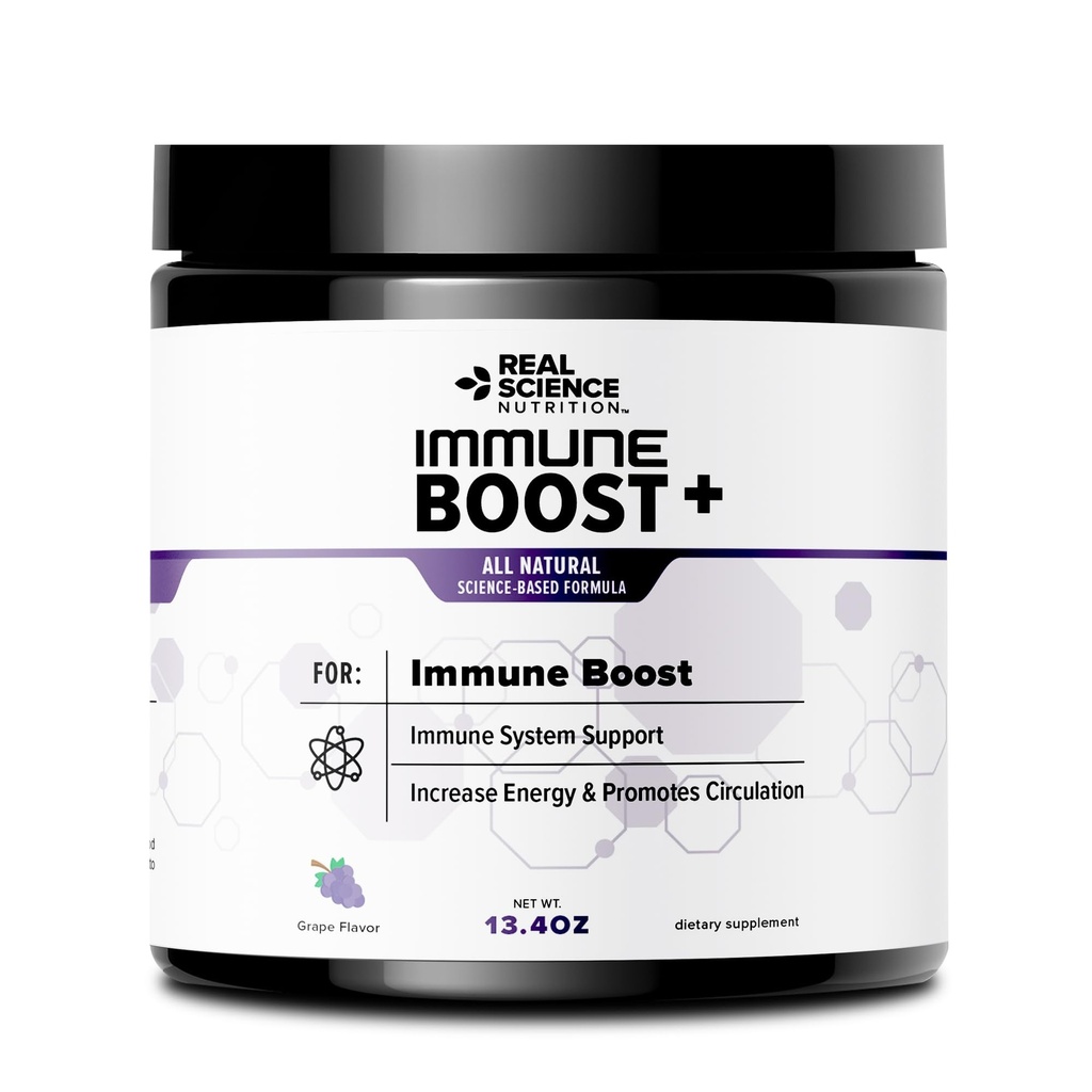 Immune Boost Plus QQ 自然豁免公式,Boost Immune System 健康与健康,更强大的比长老莓,Zinc, Echinacea - 在一个快速代理粉末中