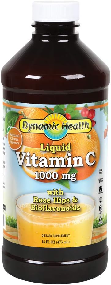 动态健康 维生素C,1000毫克,16-Ounce瓶