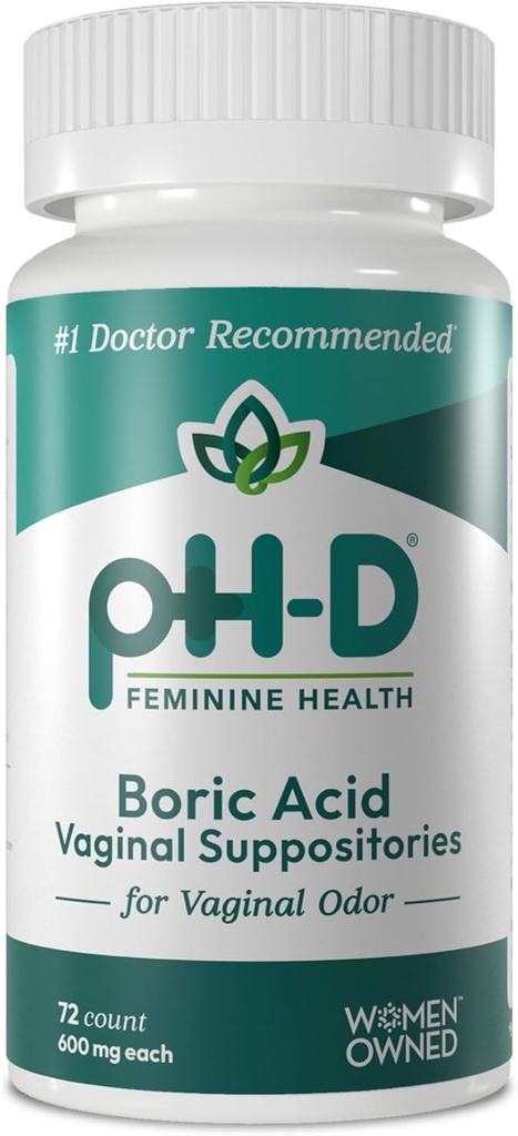 pH-D 女性健康 -- -- 600毫克 Boric酸药剂 -- -- 女性拥有 -- -- 用于阴道吸食 -- -- 72项