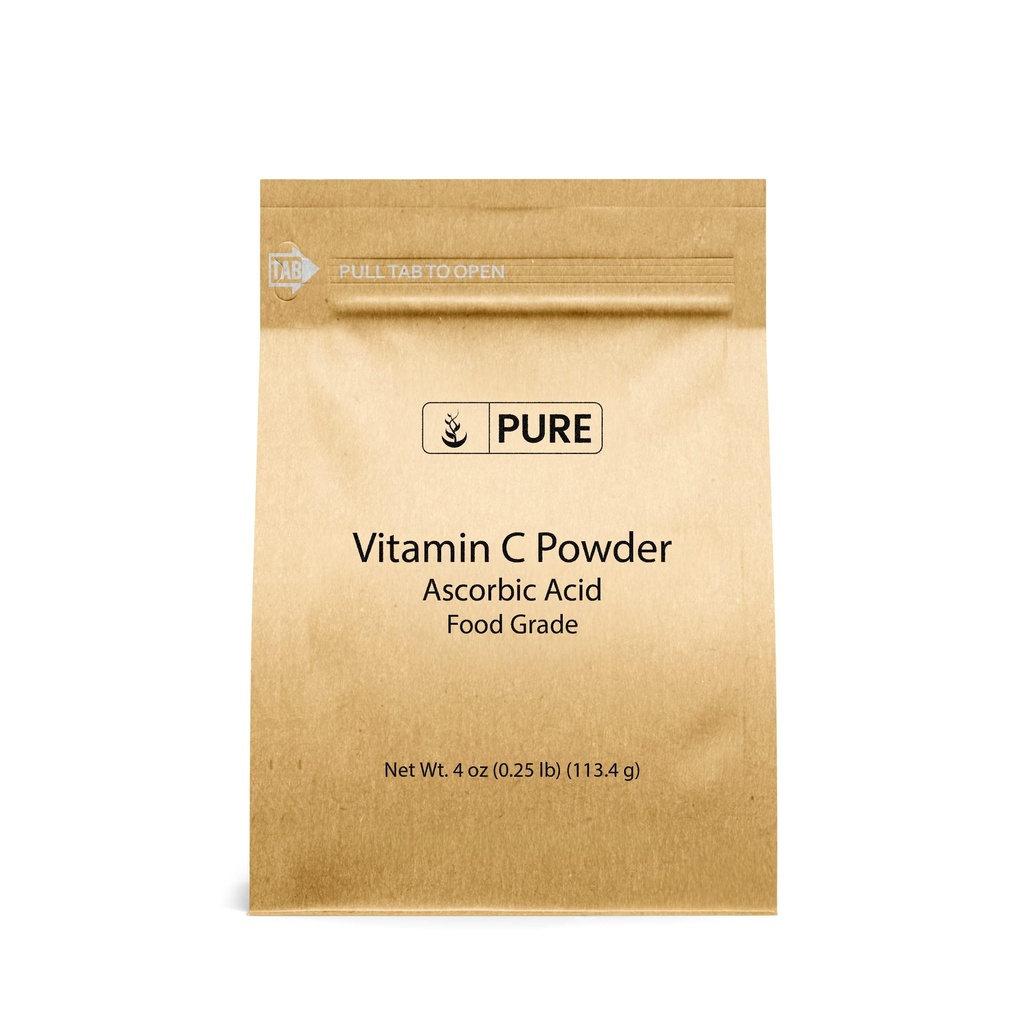 维生素粉(4 oz) Ascorbic酸,非转基因生物,膳食补充剂