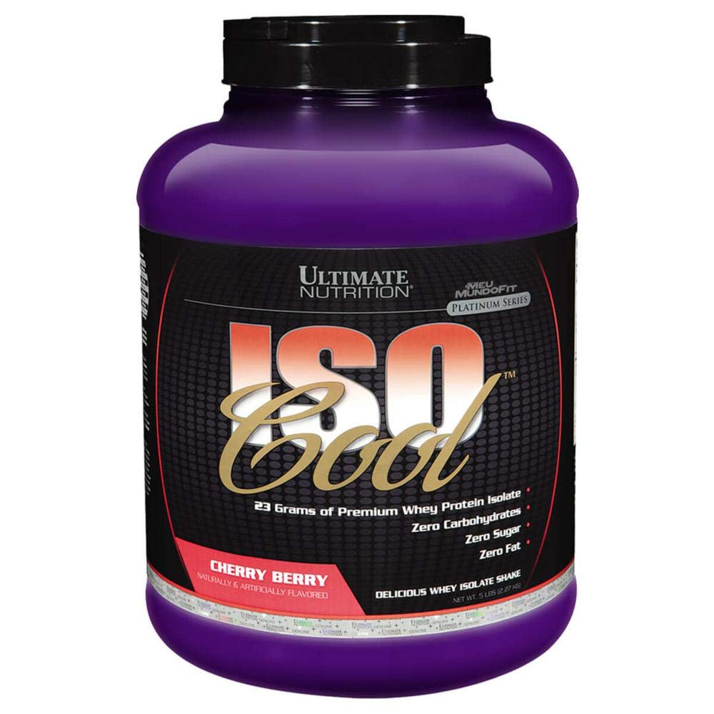 终极营养 ISO 冷纯 蛋白质 孤立的蛋白质 - Keto Friendly - 0 Carb 0 Fat 0 糖 - 23克蛋白质