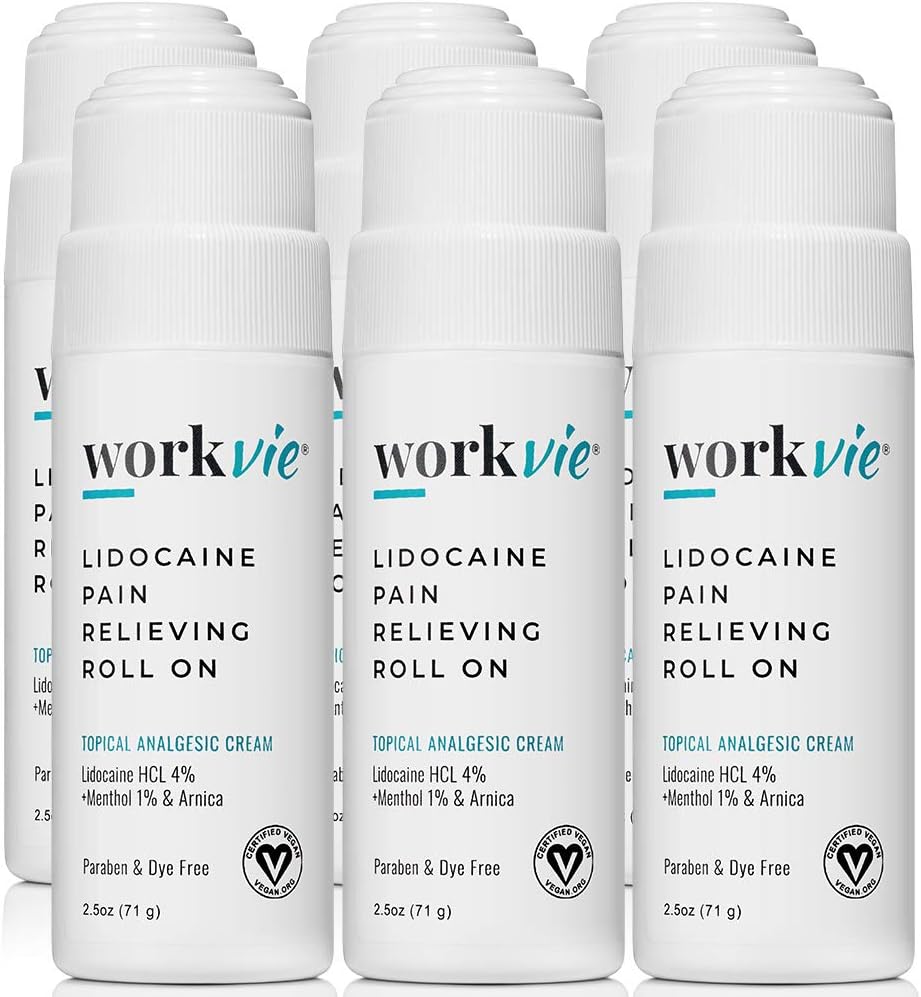 Lidocaine Roll on Pain Relief Cream - Bulk Pain Relief Cream(6份) 痛楚救济(6份)
