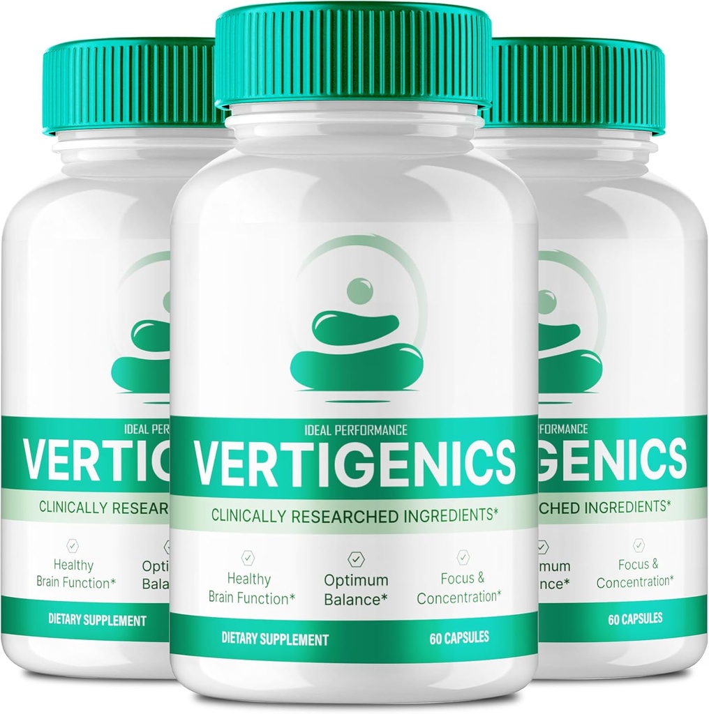 Vertigenics Brain Remembers and Focus Capsules, Vertigenics 高级公式脑健康支持 - 最大强度 诺特罗普学 Verti Genics 所有自然支持审查(3包)