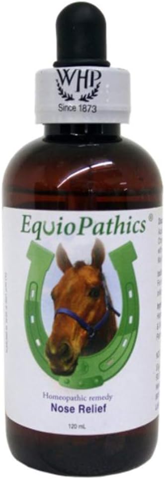 HomeoVet EquioPathics Nose Relief Drops,大型动物的天然呼吸医学,120个脊椎动物