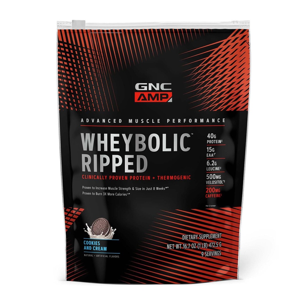 GNC AMP Wheybolic Riped - 饼干和奶油(9种服务)