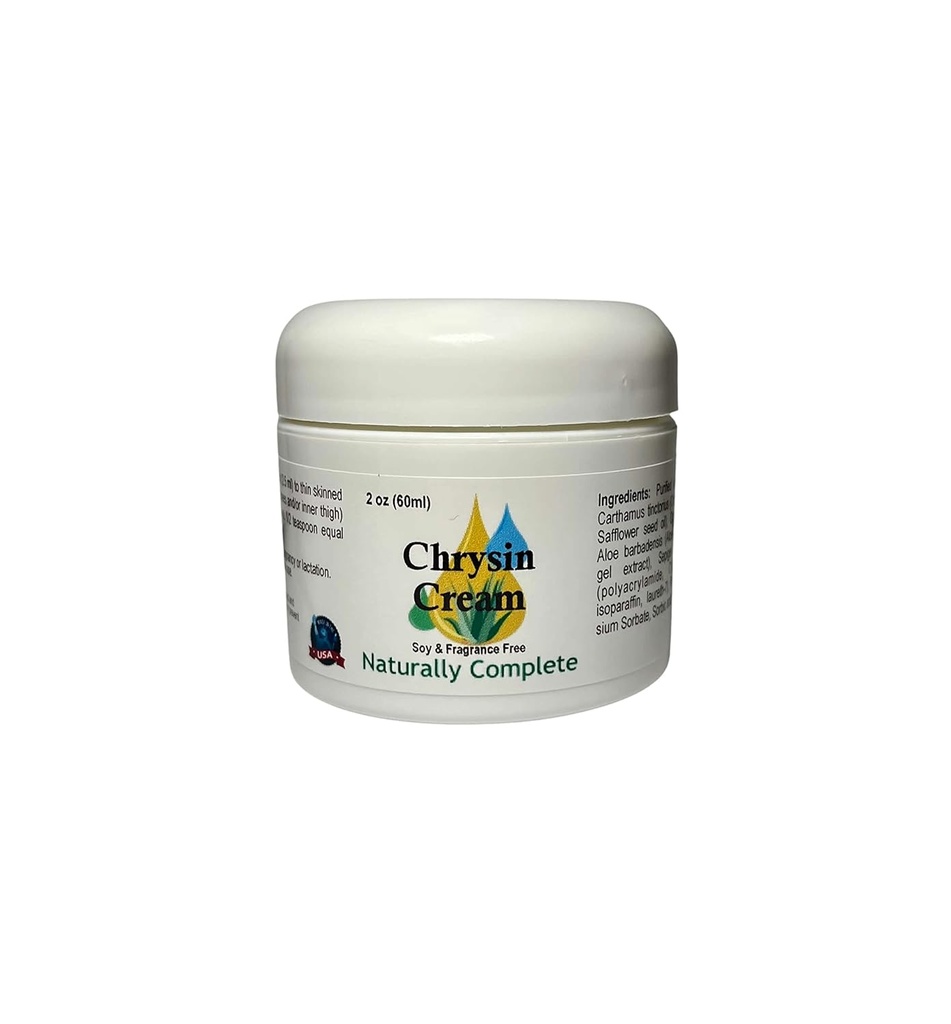 Chrysin Cream为男女配音 2 oz. 贾
