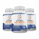 成人自然脑健康补充实验室,180 Capsules - Bacopa Monnieri的营养混合物,Ginkgo biloba, Melissa Officinalis & Citicoline for Brain Focus and Memory