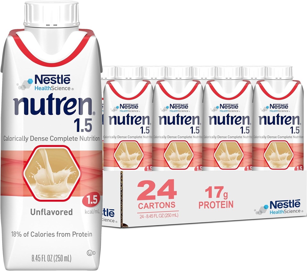 Nestle Nutren 1.5 土豆饲料配方 250 mL 卡顿 24 Ct