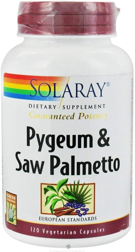 Solaray - Pygeum & Saw Palmetto, 100毫克,120个蔬菜盖