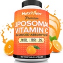营养素 Premium Liposomal Vitamin C 补充 1650mg - 180 caps: 高吸附性高剂量维生素 C C C Capsules for 整体-Body Defense and总体健康